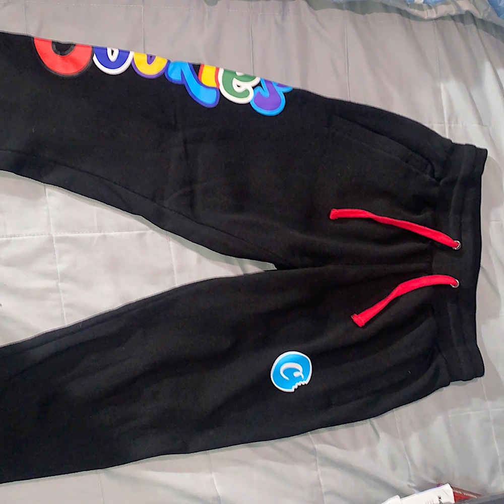Cookies Multi Print Black Sweatpants